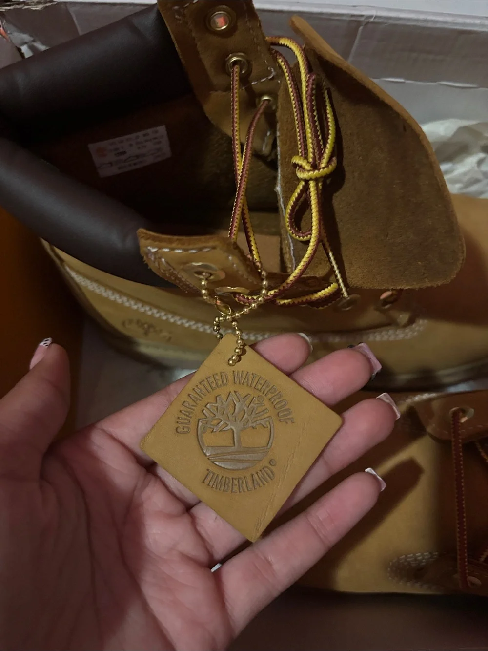 Timberland Kids Wheat/Tan Lace-Up Nubuck Boots